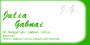 julia gabnai business card