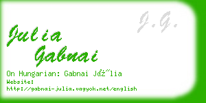 julia gabnai business card